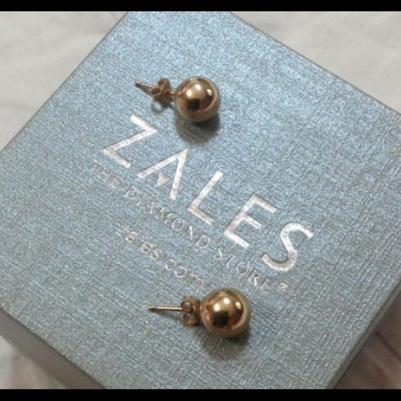 14k Gold Ball Studs (Zales)