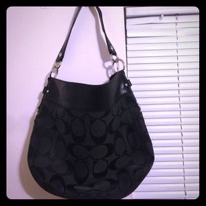 *RESERVED* Black coach hobo bag *Authentic*