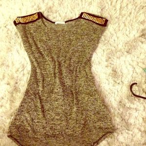 Rockstar black and grey tunic