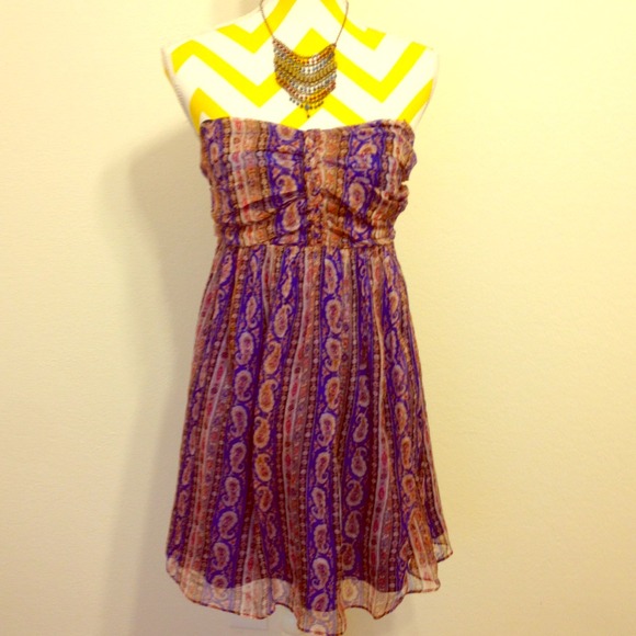 Unique MM Couture Silk Strapless Dress