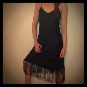 H&M TREND Slinky silky black dress