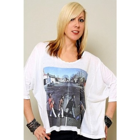 Chaser Beatles Boxy Tee NWT