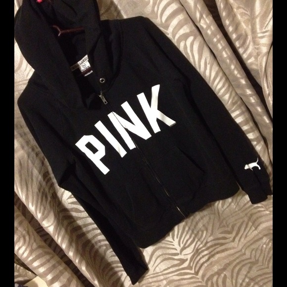 *SOLD* VS Pink Black Hoodie