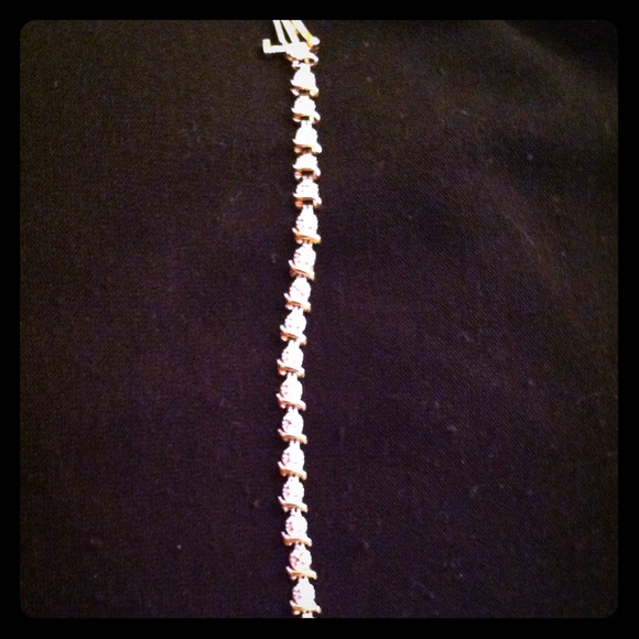 Diamond tennis bracelet.