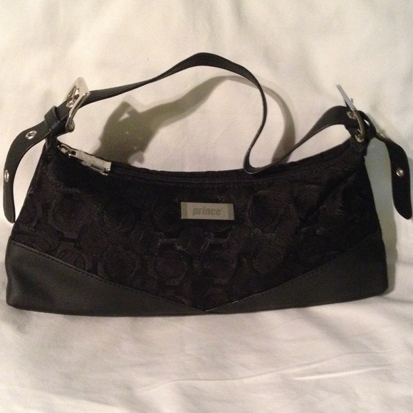 Prince Black Fabric and Leather bag
