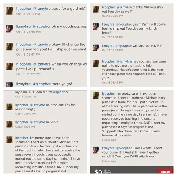 Warning! SCAMMER! Do not buy from: @lizmyhre !!! - Picture 3 of 4