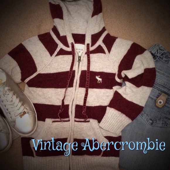 Bundled 🌀 Vintage Abercrombie Zip hoodie sweater - Picture 1 of 3