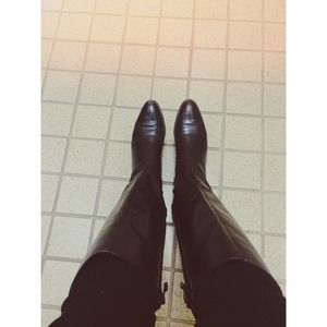 Black vintage riding boots