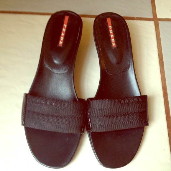 PRADA slides- authentic worn once