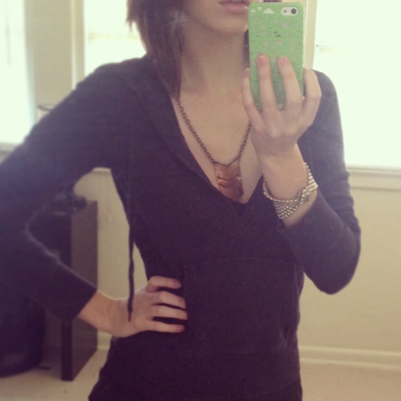Jcrew Pullover Deep V Sweatshirt