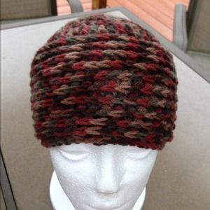 Homemade beanie hat crochet