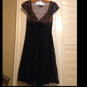 Worn once, BCBG black and nude dress. Size 2.