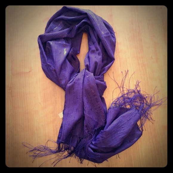 Purple Turkish neck or head scarf NEW
