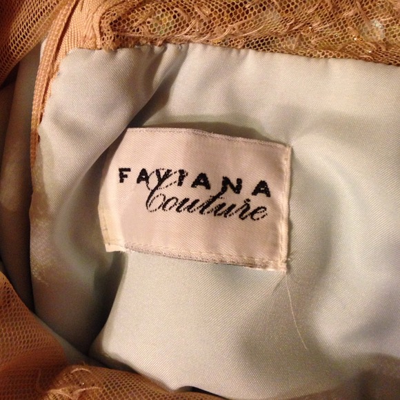 Worn once Faviana Couture sequined gown. Size 4. - Picture 4 of 4