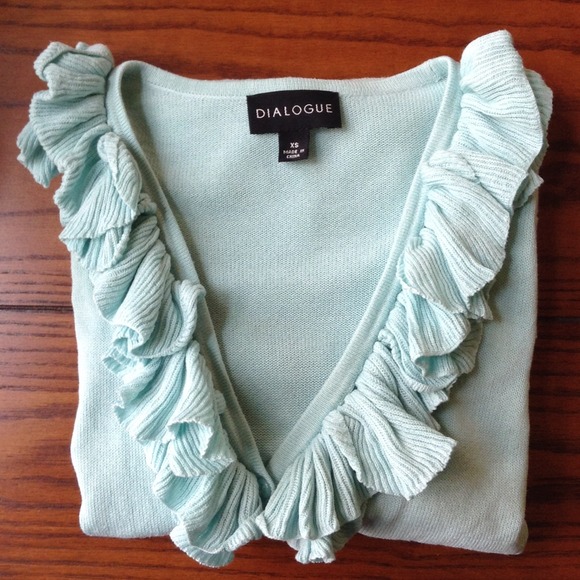 Light blue button-up cardigan - Picture 2 of 2