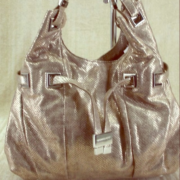 Michael Kors Carey large snake embossed tote