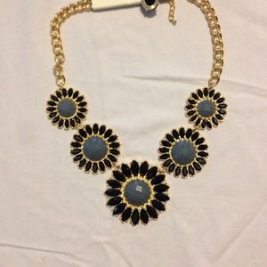 Beautiful flower statement necklace