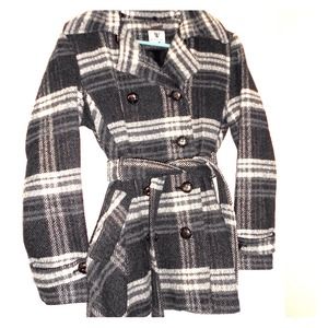 Black/white/grey Worthington Coat