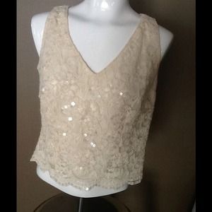 Off white lace shirt