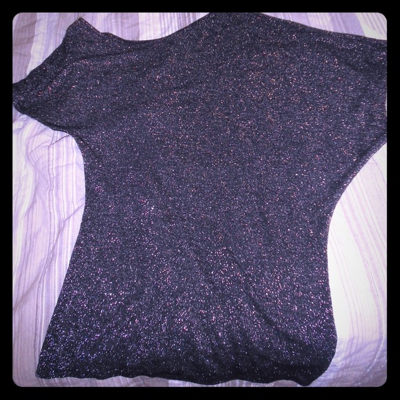 Black off shoulder top from Express