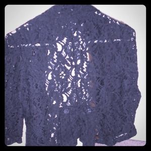 Black lace cover up