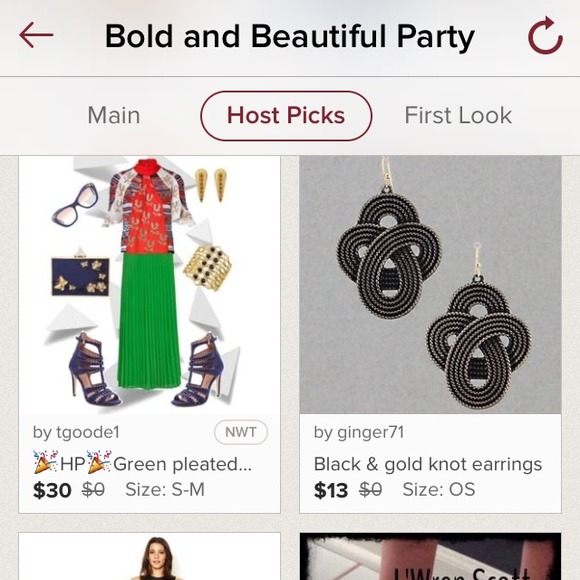 3 for 15🎀Black & gold knot earrings - Picture 5 of 6