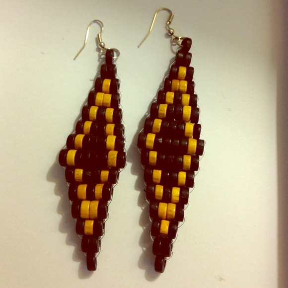 Leather earrings