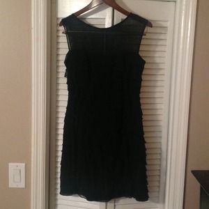 Express Little Black (ruffled) Dress