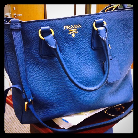 AUTHENTIC Prada Tote in Cobalt Blue