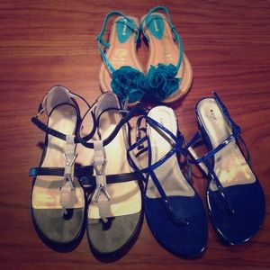 3 pairs of Sandals for $10.00