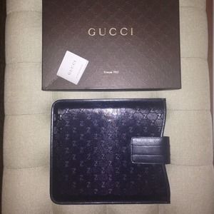 Gucci Navy Imprime iPad Case