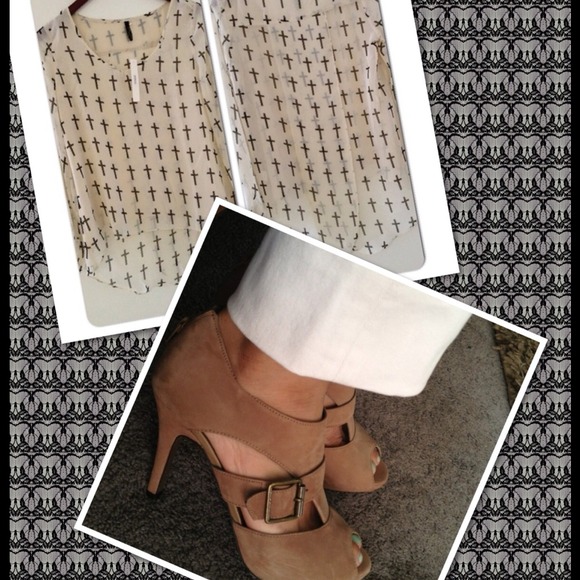 Other - BUNDLE ALDO's SHOES & CROSS TOP💕