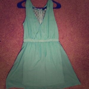 Mint green dress
