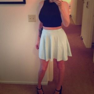 Adorable mint green skirt