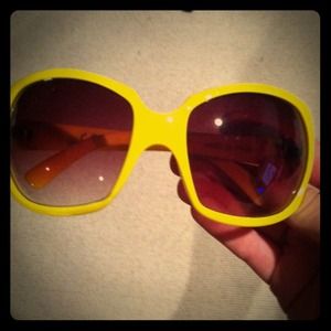 Bright Yellow Sunglasses