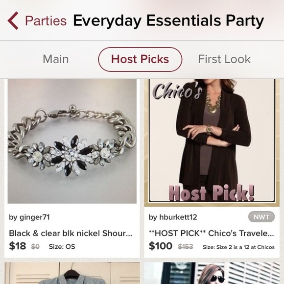 nickel tone Shourouk flower bracelet - Picture 4 of 4