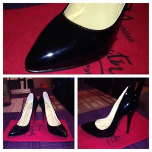 CL Inspired Black Patent Leathers