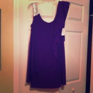 Purple formal dress