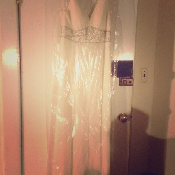 Studio W ivory full length gown