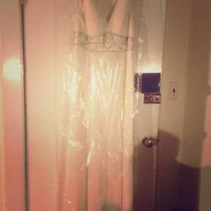Studio W ivory full length gown
