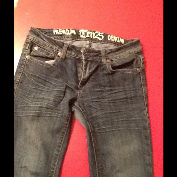 Denim Rhinestone Jeans - Picture 2 of 3