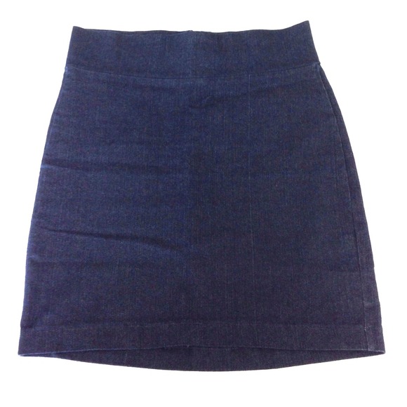 High Waisted Denim Pencil Skirt