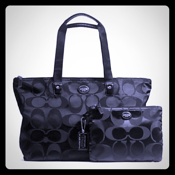 SOLD!!!!!  COACH Getaway Signature Nylon Packable