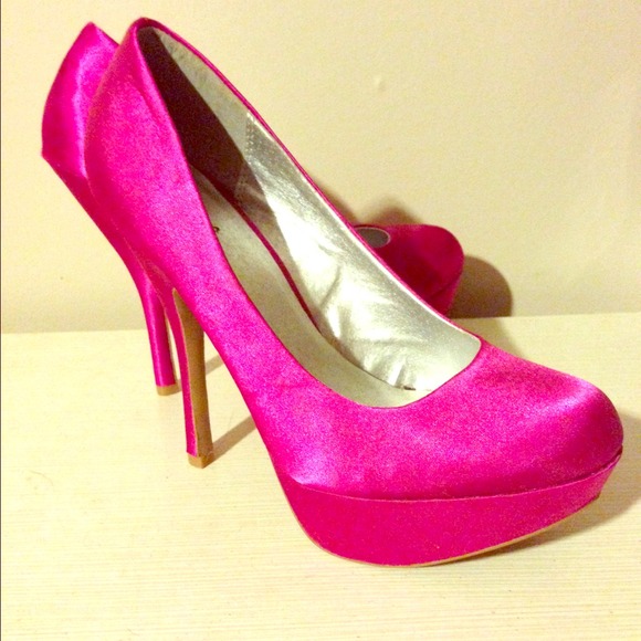 Hot pink heels