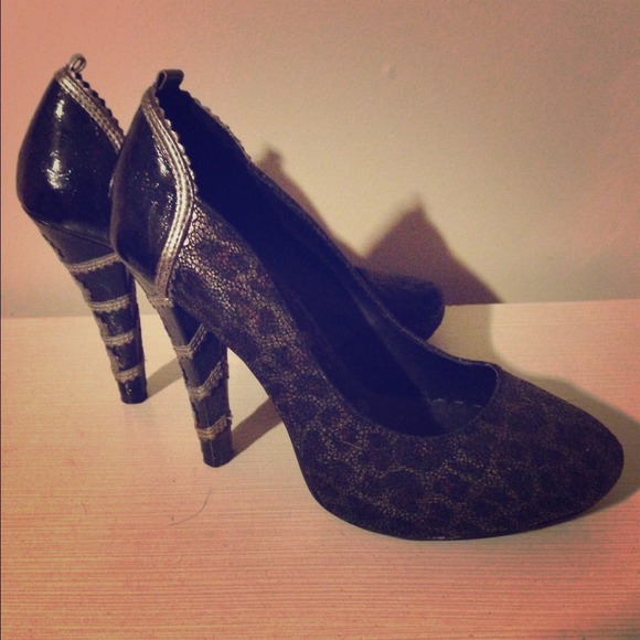 Leopard print heels