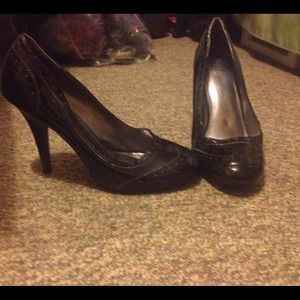 Black heels. Worn once.