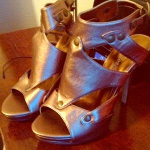 Brand New Gold strappy sandals