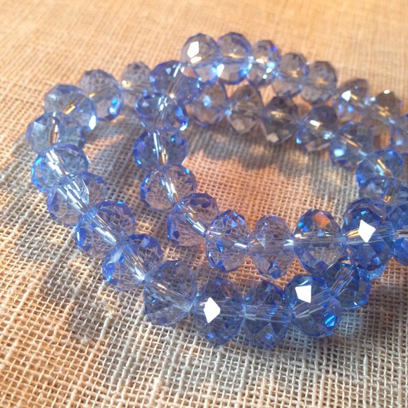 {SWAROVSKI Crystal Bracelet} Highest Qty Lt. Blue - Picture 2 of 4