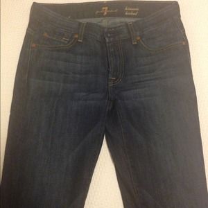 7 for all mankind dark wash kimmie boot cut jeans