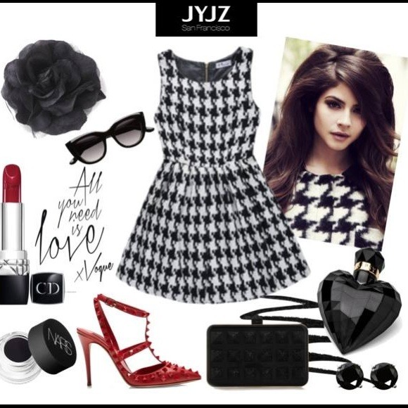 Houndstooth Dress